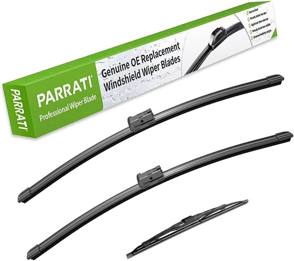 PARRATI® High Performance Premium All-Season Automotive Windshield Wipers with Rear Wiper Blades , Replacement for 2006-2011 Chevrolet HHR ,Easy to Install 18"+18"+11"(Set of 3)