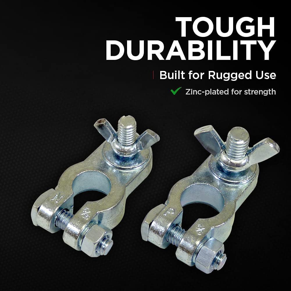 Schumacher BAF-MT1 Zinc-Plated Terminal End Set - For Marine Use