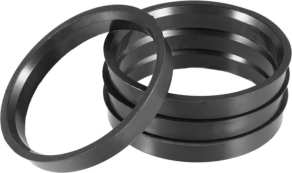 ACROPIX 70.1mm to 65.1mm Universal Car Hub Centric Rings Black - Pack of 4
