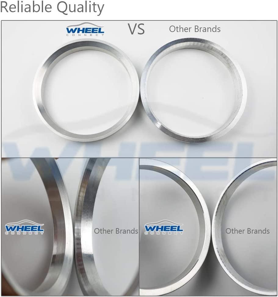 WHEEL CONNECT Hub Centric Rings, 106 to 78.1, Set of 4, Aluminium Alloy Hubrings, O.D:106mm I.D:78.1mm. A