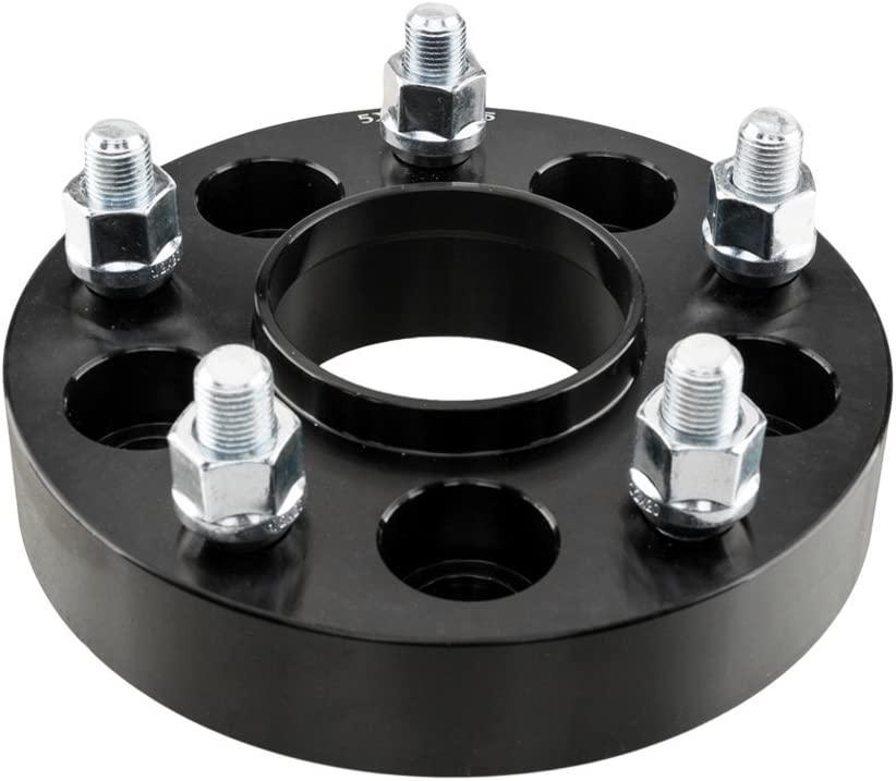 AutoForever 2pcs 5lugs 1.25" Hub Centric 5x4.5 to 5x5 Wheel Spacer Adapters 5x114.3mm to 5x127mm Wheel Spacers 1 2" x20 Studs 71.5mm Hub Compatible with 1987-2006 Jeep Wrangler