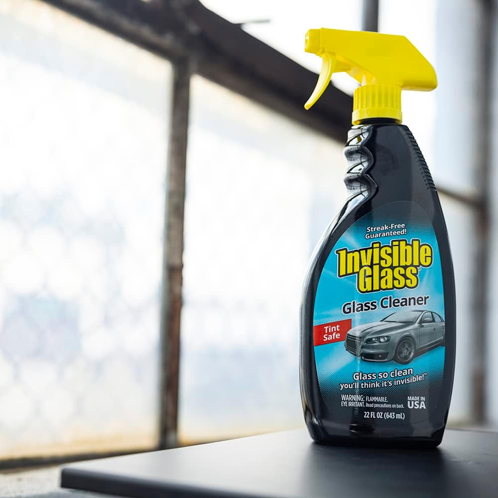 Invisible Glass 92164-2PK Premium Glass and Window Cleaner for Auto and Home Cleans Glass, Windows, Windshields, Navigation Screens, and More, Streak-Free, Ammonia-Free, Tint-Safe, 22 Fl Oz, Pack of 2