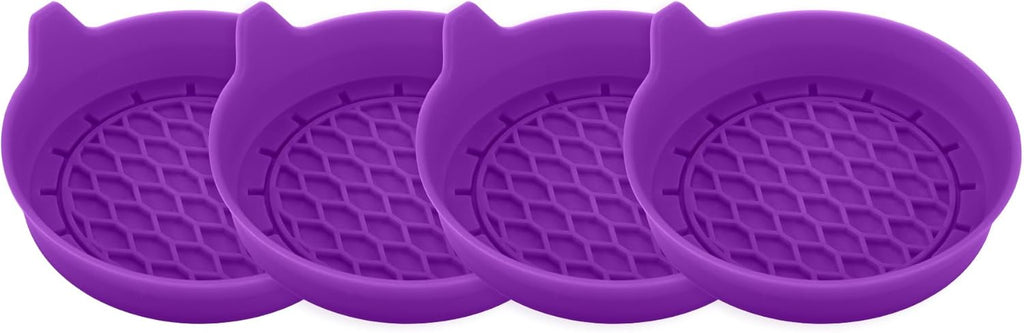 SINGARO Car Cup Holder Coaster, Silicone Cup Holder Insert, Universal Non-Slip Cup Holders, Car Accessories Interior for Women and Man Interior Sets 4 Pack Black