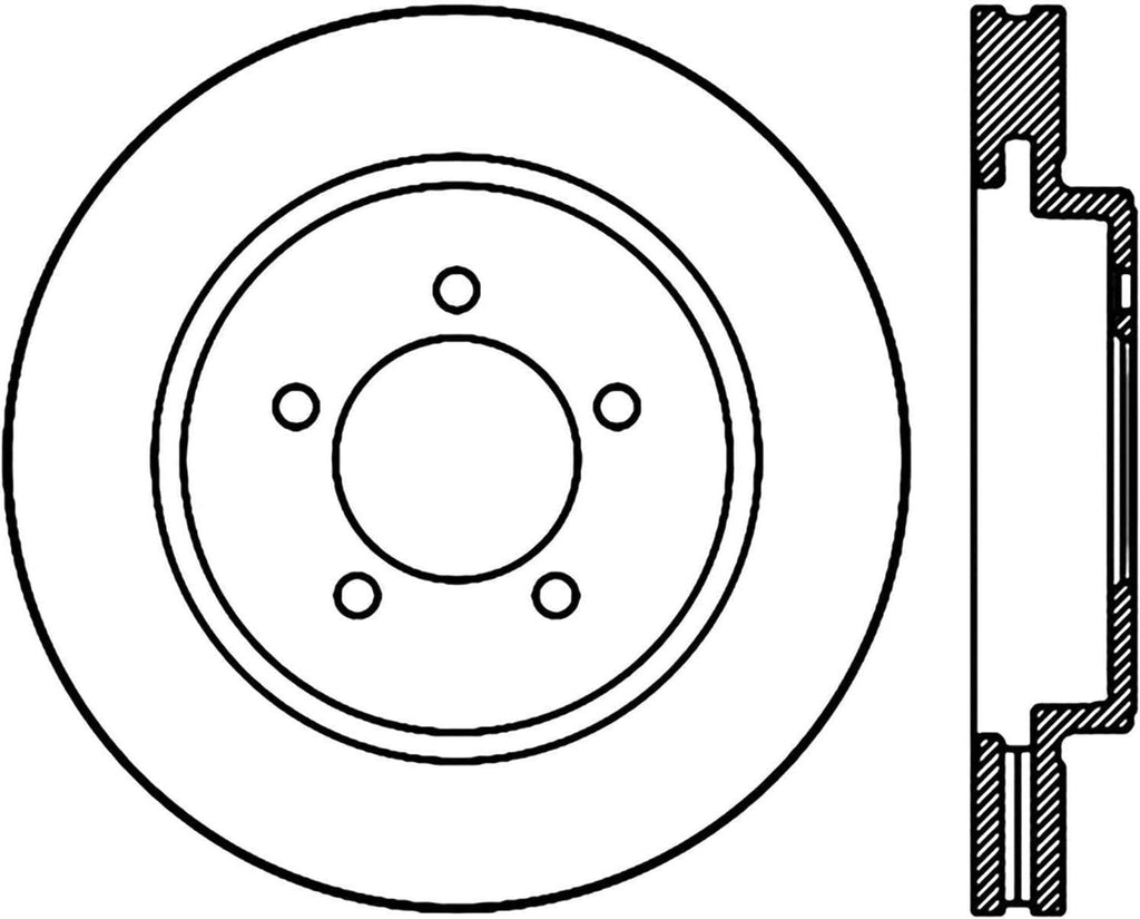 Centric Standard Brake Rotor - 121.65118