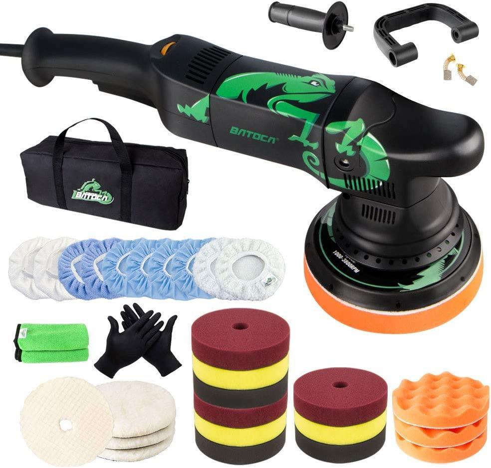 BATOCA Dual Action Polisher, Auto Buffers and Polishers, da Buffer for Car Detailing, 6 Inches and 700w Random Orbital ,6 Variable Speed with Polishing Pads for Waxing,Buffing,Sanding