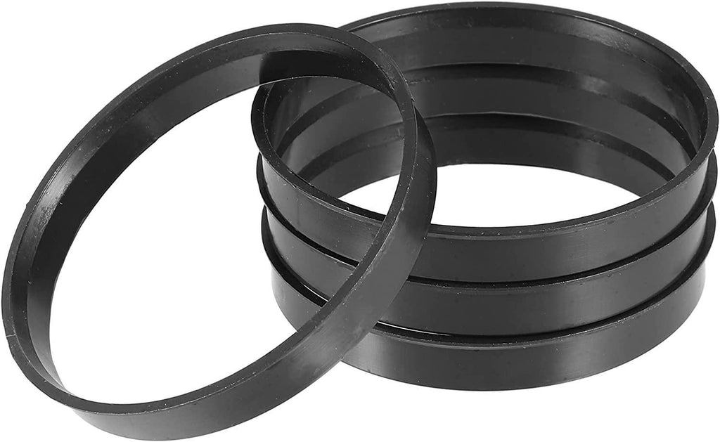 ACROPIX 70.1mm to 65.1mm Universal Car Hub Centric Rings Black - Pack of 4