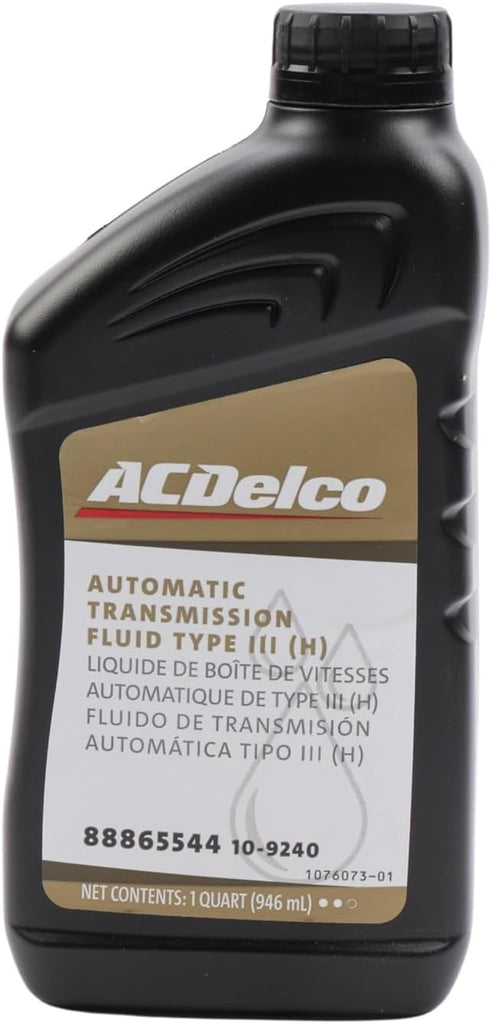 ACDelco Gold 10-9240 (88865544) Type III (H) Automatic Transmission Fluid - 1 qt (Pack of 1)