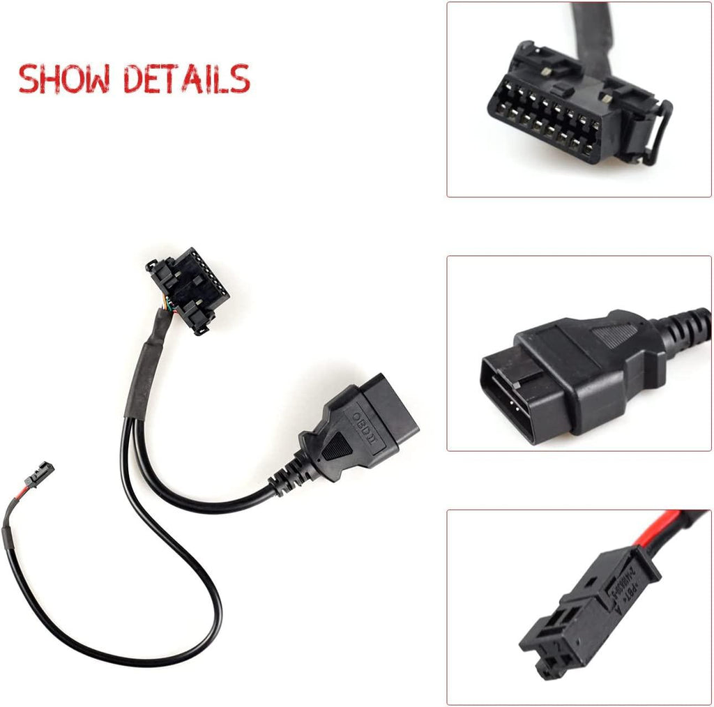 Whautole HD Security Gate Bypass Cable,OBD2 Detection Harness.