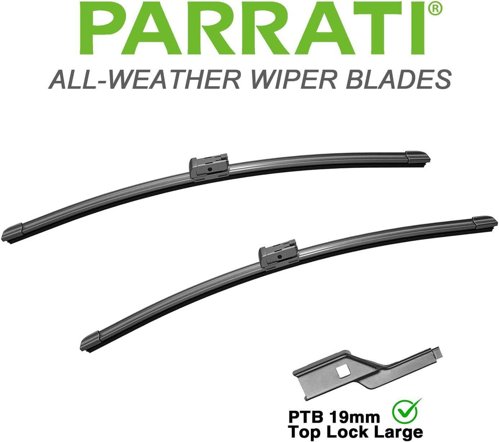 PARRATI® 22 Inch & 18 inch of High Performance Premium All-Season Automotive Replacement Front Windshield Wiper Blades for Colorado Canyon 2015-2018,Easy DIY Install(Set of 2)