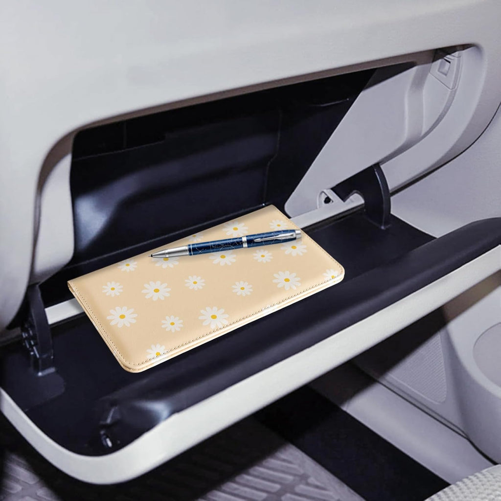 CoBak Car Registration and Insurance Holder - Vehicle Glove Box Car Organizer, Auto Truck Comparment Accessories Case for Essential Document, Driver License, Cards