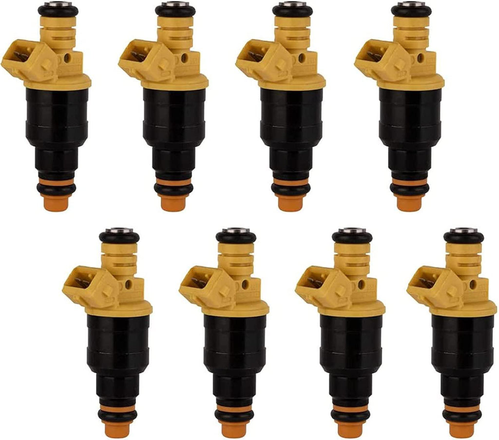 Gurssnn Fuel Injectors 17113553 17113698 2 Holes Set Of 8 For 2000/2003 Chevy Tahoe Silverado Suburban Avalanche Express GMC Savana Sierra 1500 2500 Yukon Cadillac Escalade FJ315 4.8L 5.3L 6.0L