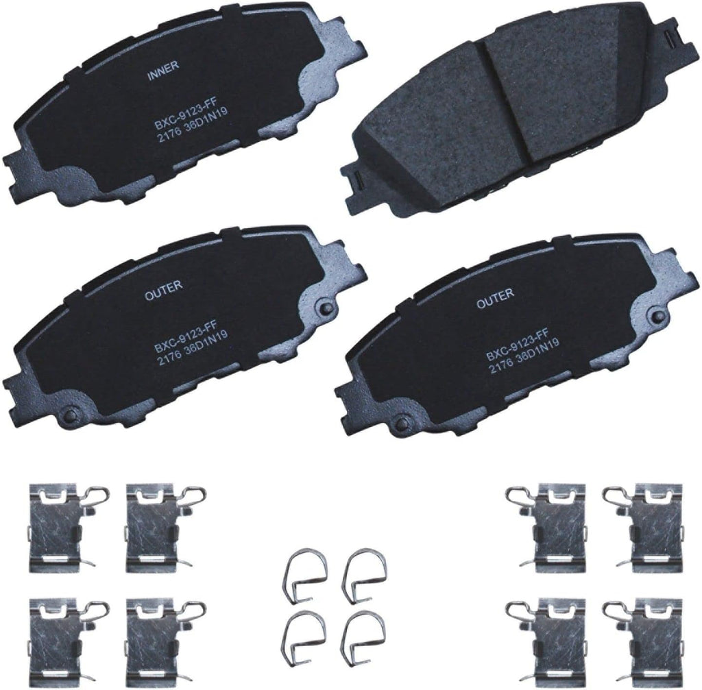 Bendix Premium SBC11 Ceramic Front Brake Pads for Select Models Dodge Dart,Ford Fairlane,Falcon,Sedan Delivery,Mustang,Ranchero,Mercury Comet,Cougar,Cyclone,Plymouth Barracuda,Duster,Scamp,Valiant