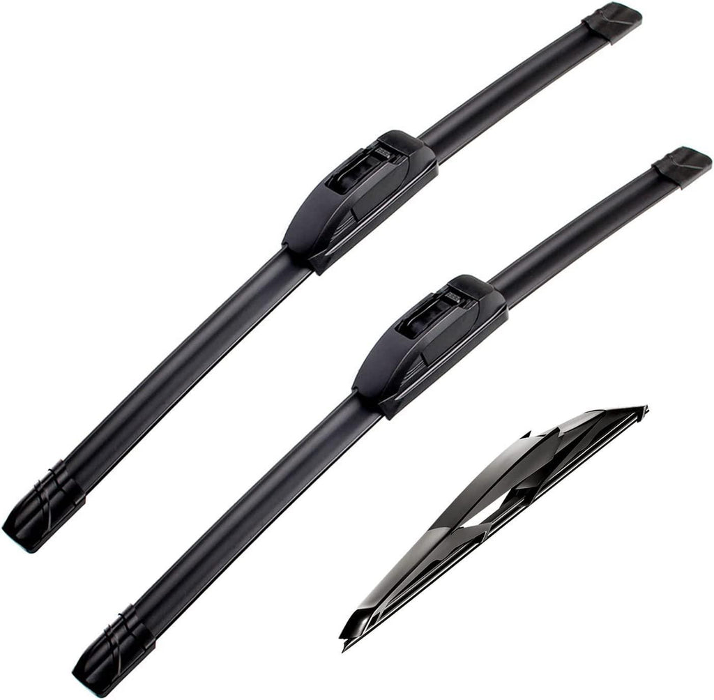 PARRATI® High Performance Premium All-Season Automotive Windshield Wipers with Rear Wiper Blades , Replacement for 2006-2011 Chevrolet HHR ,Easy to Install 18"+18"+11"(Set of 3)