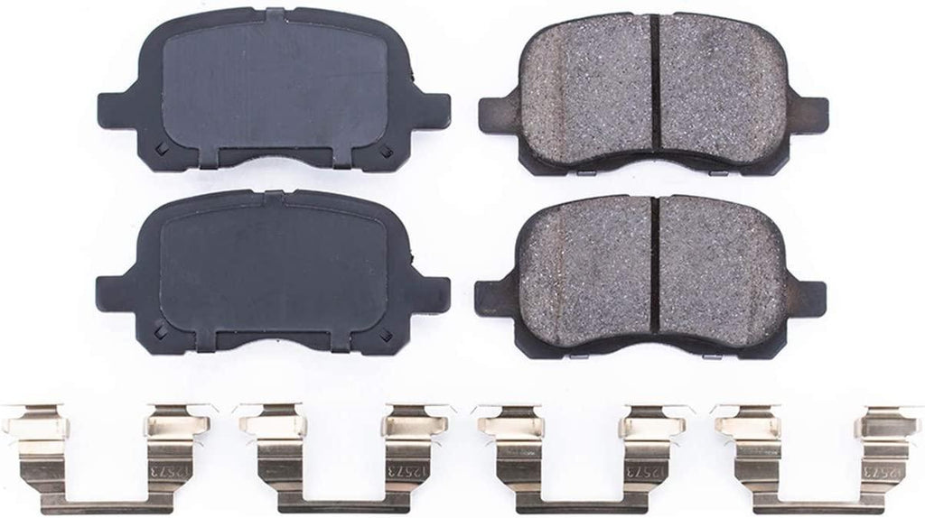 Power Stop 17-741, Z17 Front Ceramic Brake Pads with Hardware