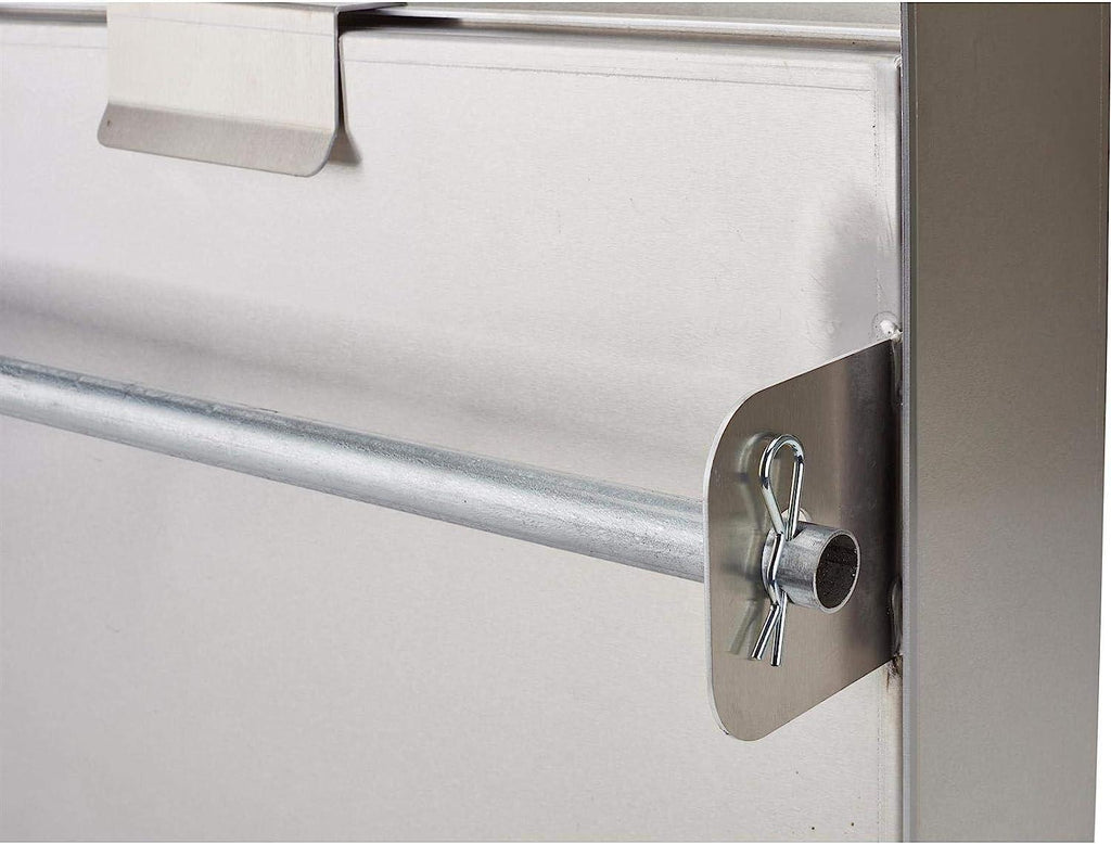 Speedway Motors Standard Aluminum Trailer Storage Cabinet, Features Fold-Down Work Table, Two Paper Towel Holders and Storage, For Enclosed Race Trailer or Garage Storage