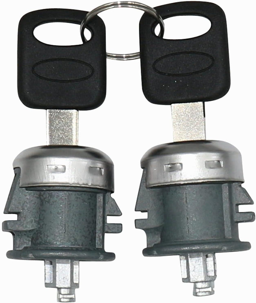 Ignition Switch Door Lock Cylinder Set Compatible with 1997-2007 Ford F150 F250 F350 F450 Super Duty Excursion Explorer Expedition Ranger Mountaineer Replaces LC6177, DL5885, 707624, 703362(No chip)