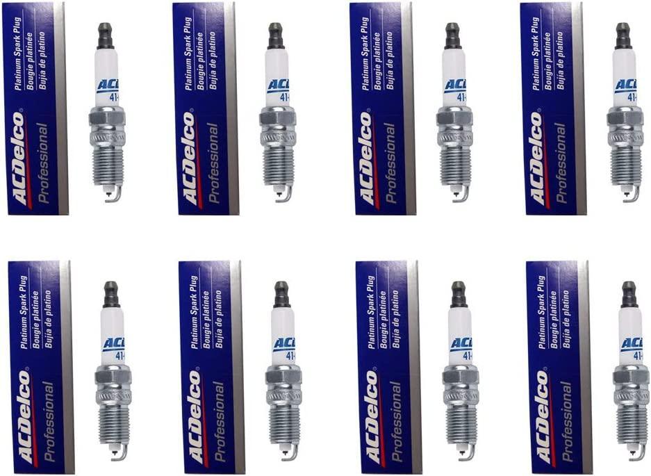ACDelco 41-962 Professional Platinum Spark Plug, (8)