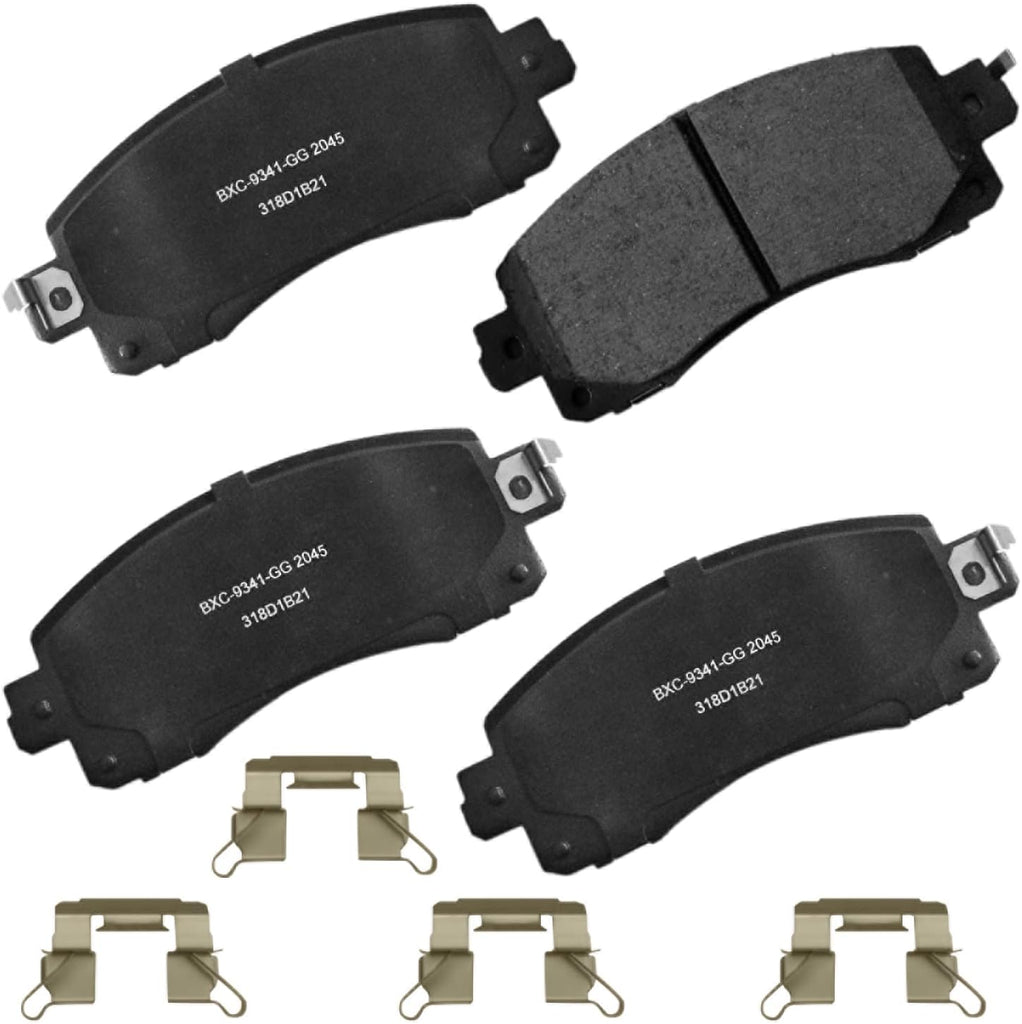 Bendix Premium SBC11 Ceramic Front Brake Pads for Select Models Dodge Dart,Ford Fairlane,Falcon,Sedan Delivery,Mustang,Ranchero,Mercury Comet,Cougar,Cyclone,Plymouth Barracuda,Duster,Scamp,Valiant