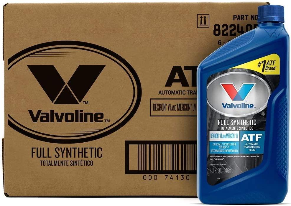 Valvoline DEXRON 822405-6PK VI/MERCON LV (ATF) Full Synthetic Automatic Transmission Fluid 1 QT, Case of 6