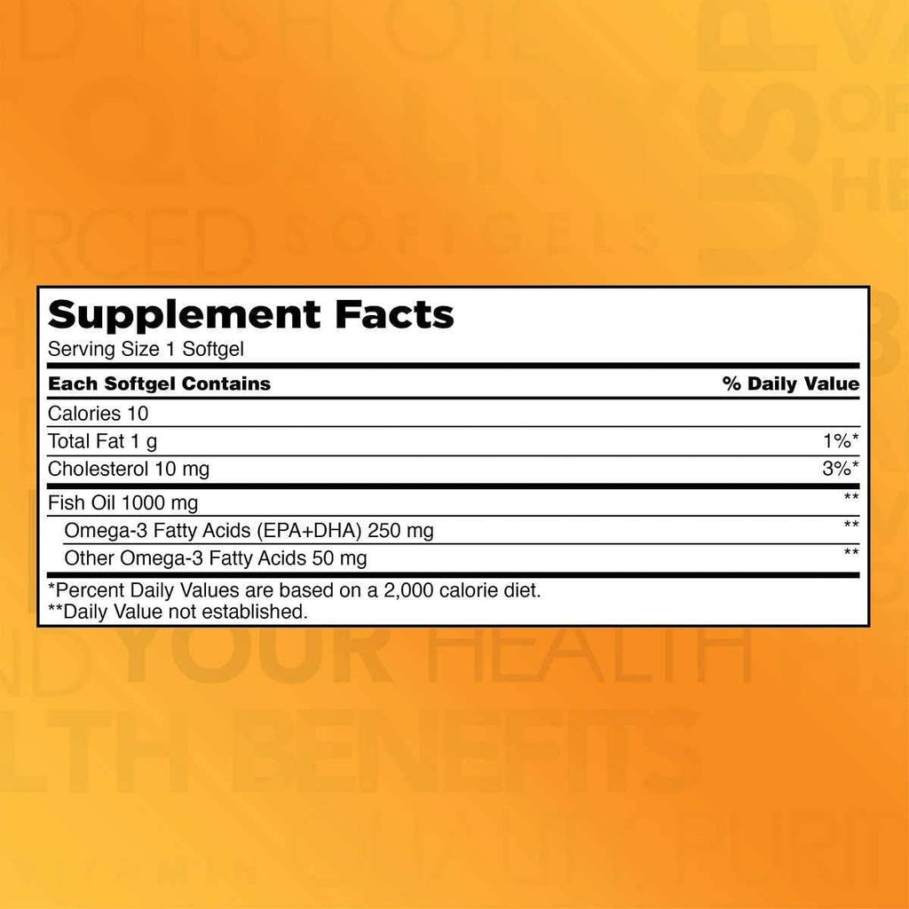 Omega-3 Fish Oil Concentrate 1,000 Mg., 400 Softgels