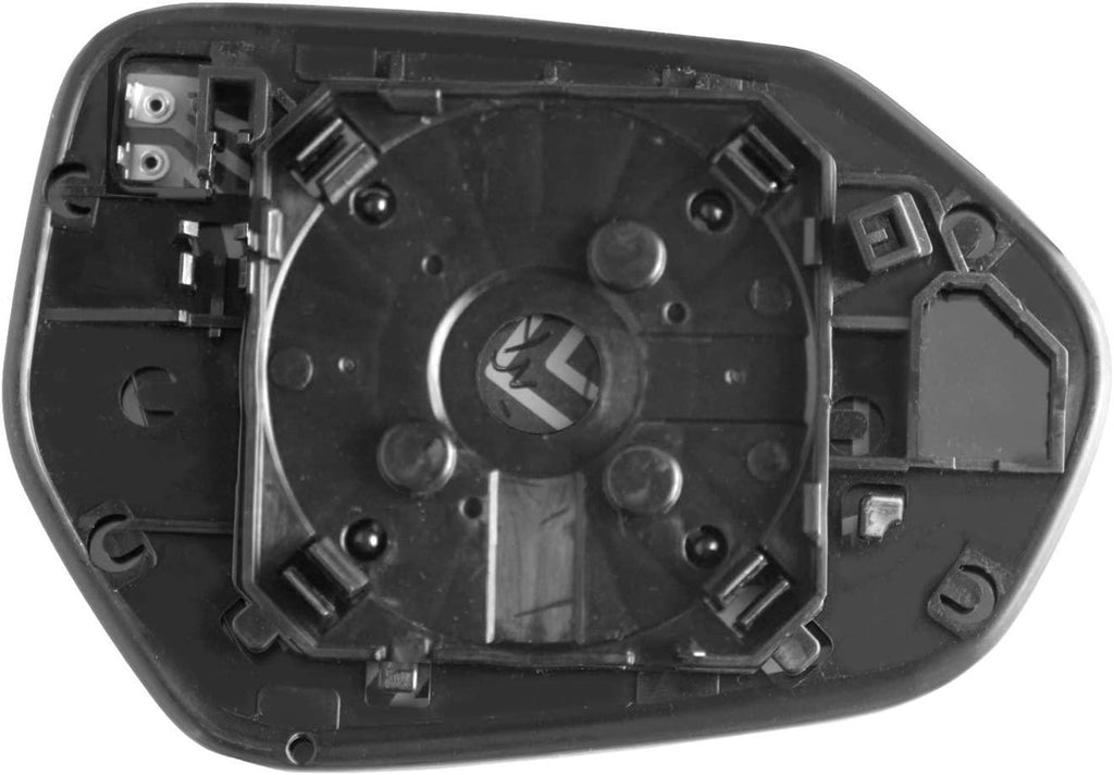 KSOURCE 33320 Driver Side Heated Replacement Glass w/backing plate, Camry Sedan (US Built)/ Hybird, Corolla Hatchback, Corolla Sedan/Hybrid, Prius Hatchback, 4 15/16" x 7 1/16" x 7"