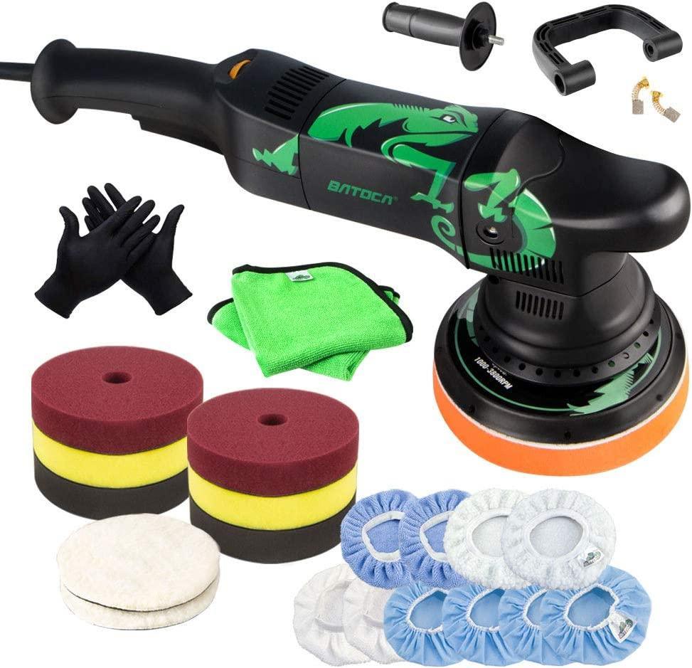 BATOCA Dual Action Polisher, Auto Buffers and Polishers, da Buffer for Car Detailing, 6 Inches and 700w Random Orbital ,6 Variable Speed with Polishing Pads for Waxing,Buffing,Sanding