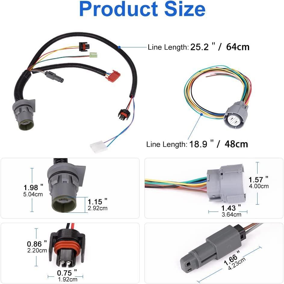 WMPHE 4L80E Harness Repair Kit Transmission Internal and External Wire Harness 350-0032 350-0033, Compatible with GM 4L80E Automatic Transmission 1991 to 2003