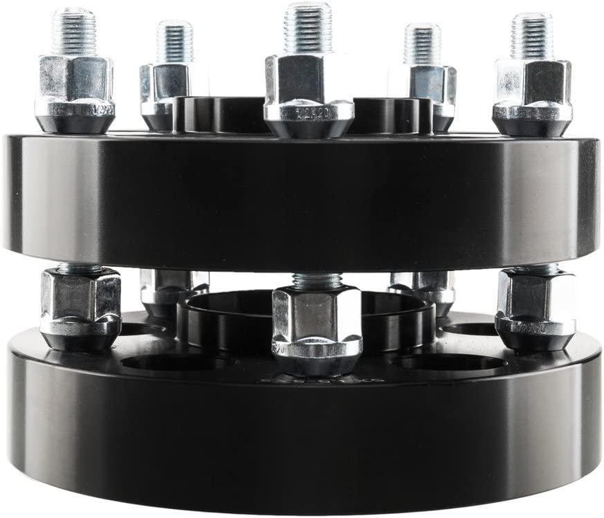 AutoForever 2pcs 5lugs 1.25" Hub Centric 5x4.5 to 5x5 Wheel Spacer Adapters 5x114.3mm to 5x127mm Wheel Spacers 1 2" x20 Studs 71.5mm Hub Compatible with 1987-2006 Jeep Wrangler