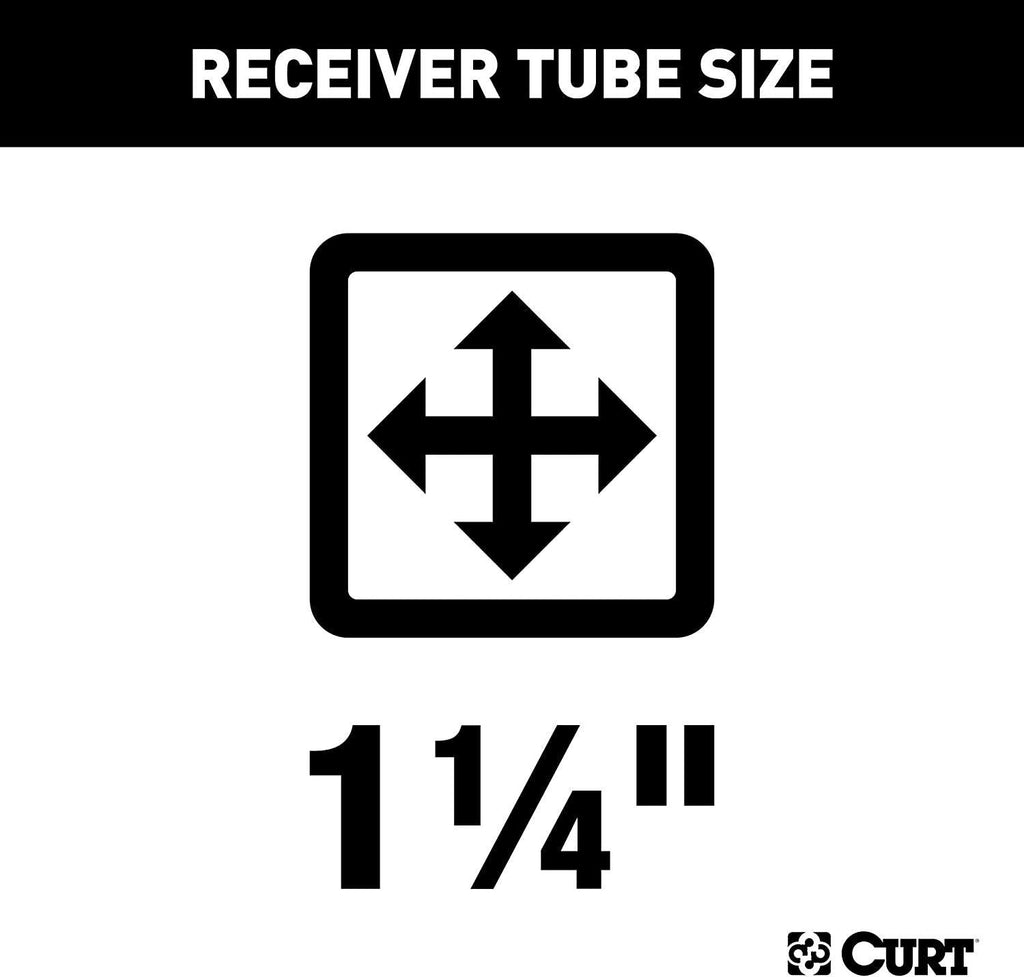 CURT 11181 Class 1 Trailer Hitch, 1-1/4-Inch Receiver, Fits Select Chevrolet Prizm, Geo Prizm, Toyota Corolla