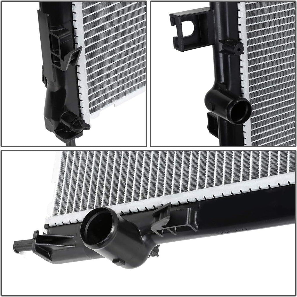OEM-RA-2971 Aluminum Core Radiator Compatible with 07-11 Dodge Nitro 3.7 4.0 AT,23-15/16" W X 19-7/8" H X 1" D,1-1/2" Inlet / 1-3/4" Outlet