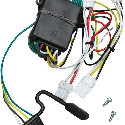 118361 T-One® T-Connector Harness, 4-Way Flat, W/Converter, Compatable with 1997-2003 Infiniti QX4, 1998-2001 Nissan Altima, 1996-2004 Nissan Pathfinder Black
