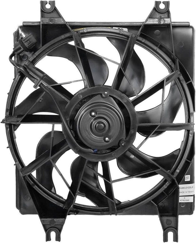 OEM-RF-0006 Factory Style Radiator Cooling Fan Assembly Cooling Efficiency Improved Direct Replacement [Compatible with 95-99 Accent]