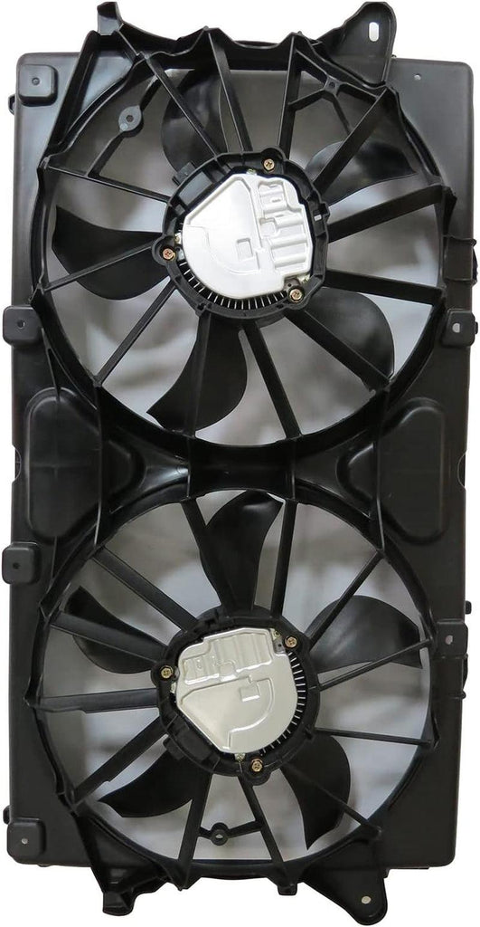 624580 Cooling Fan Assembly Compatible with 2019-2019 Chevrolet Silverado 1500 Black