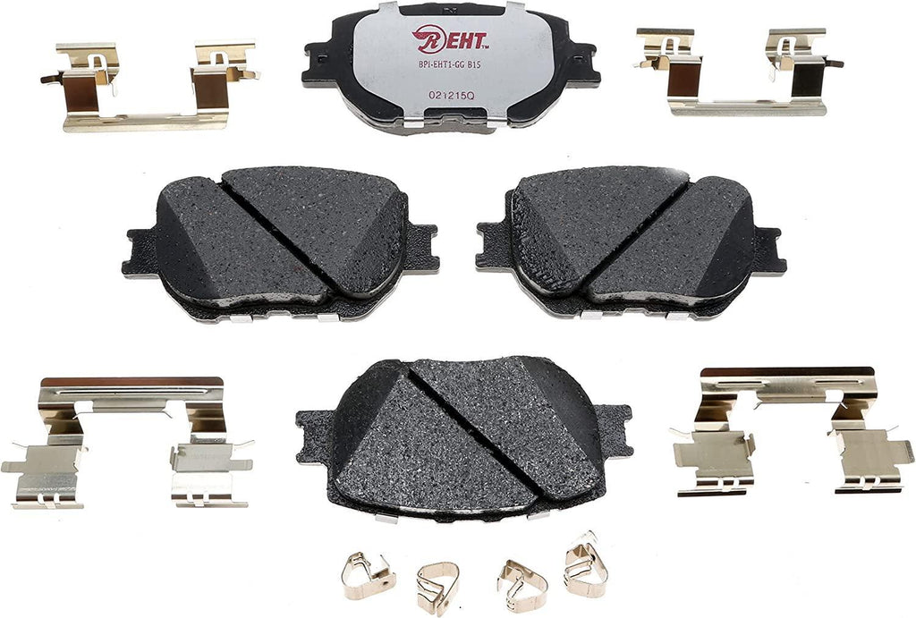 Premium Raybestos Element3 EHT™ Replacement Front Brake Pad Set for Select 1998-2002 Chevrolet Prizm and 1998-2002 Toyota Corolla Model Years (EHT741H)