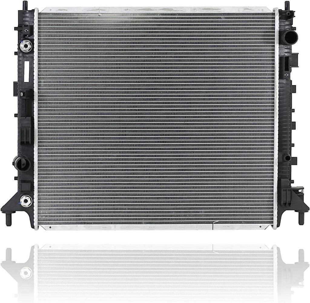 Radiator -  Fit/For 13599 16-19 Cadillac CTS-V Sedan, 16-22 Chevrolet Camaro Coupe 6.2L Supercharged - Plastic Tank Aluminum Core