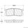 Centric Rear Disc Brake Pad for Probe, 626, MX-6 (103.04000)