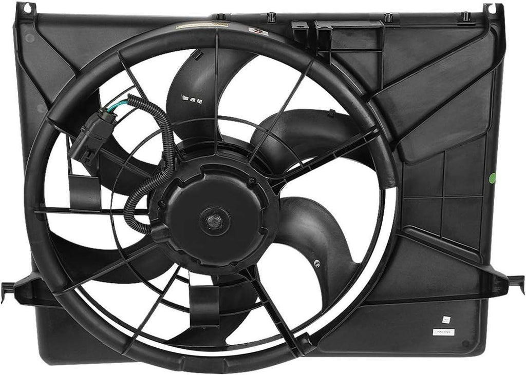 OEM-RF-0015 Factory Style Radiator Cooling Fan Assembly Cooling Efficiency Improved Direct Replacement [Compatible with 06-08 Sonata Fits 3. 3L]