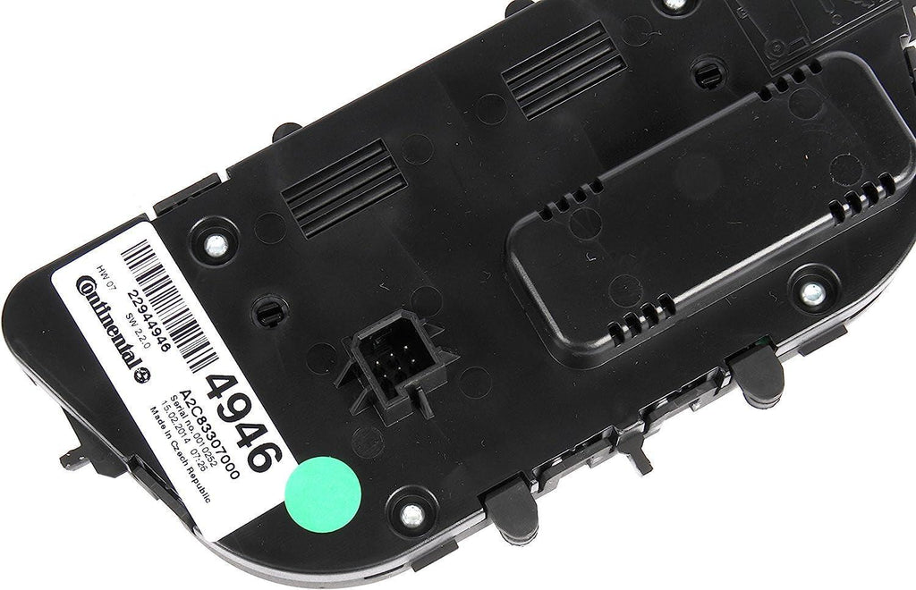 GM Original Equipment 15-74331 Black Heating and Air Conditioning Control Panel