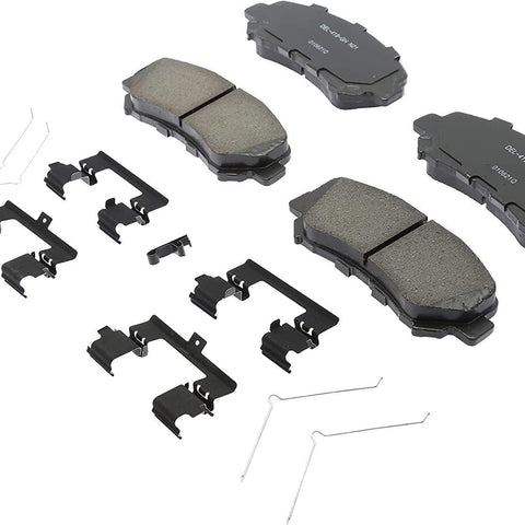 Gold 17D1338CHF1 Ceramic Front Disc Brake Pad Kit with Clips