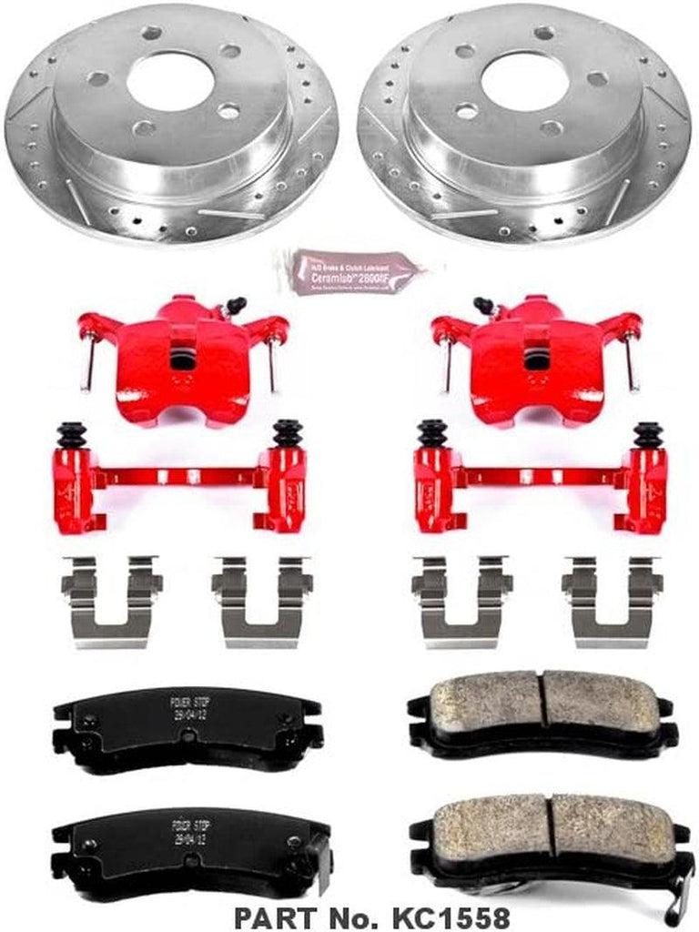 POWER STOP  KC1558 1-Click Performance Brake Kit with Calipers