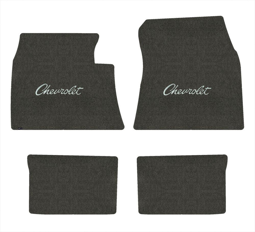 Lloyd Velourtex Front & Rear Mats for '59-60 Biscayne W/Silver Chevy Letters