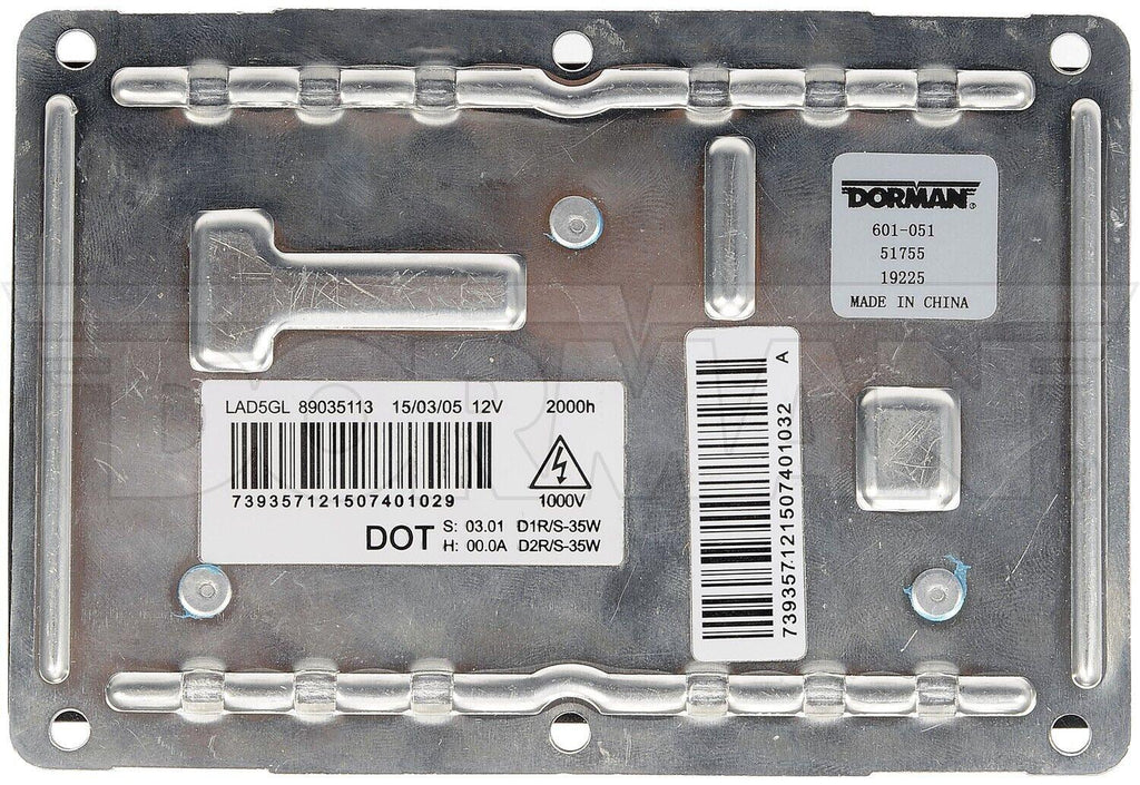 High Intensity Discharge (HID) Lighting Ballast for Ibiza, Altea Xl+More 601-051