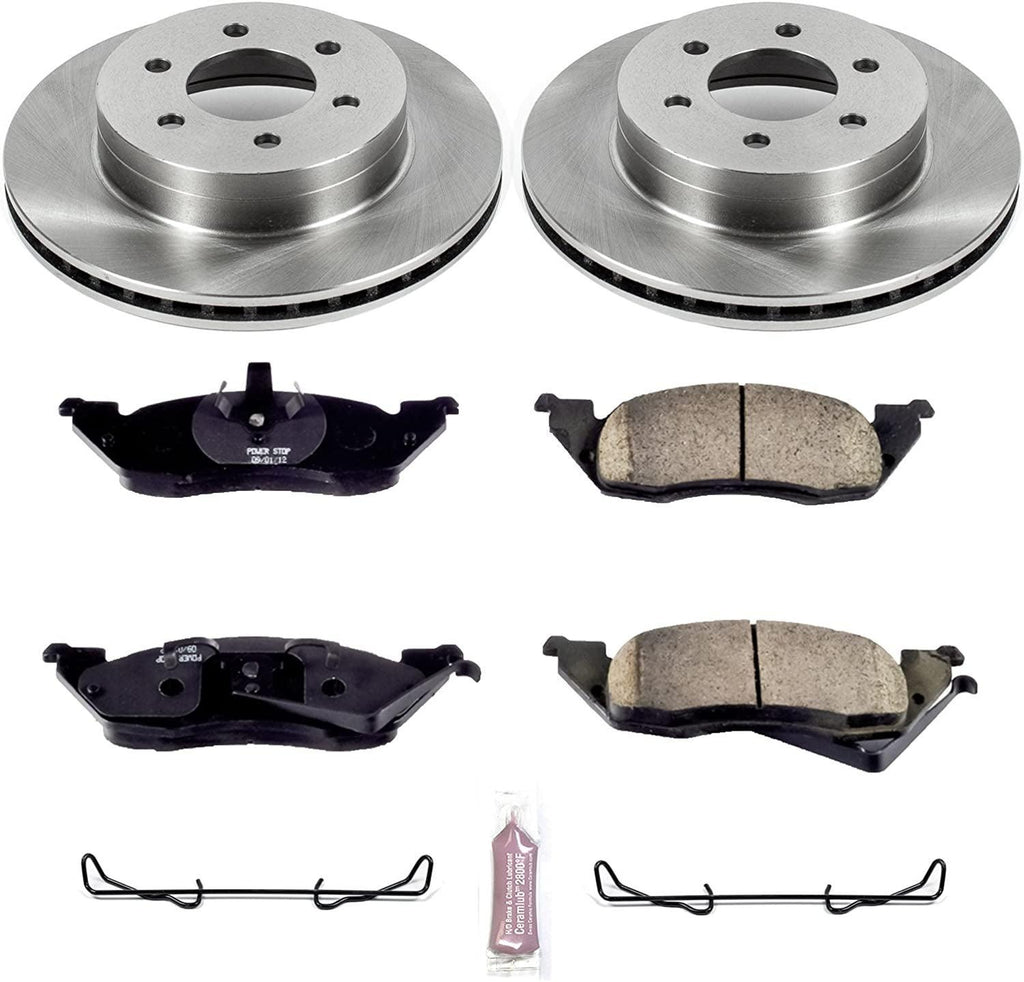 KOE2137 Autospecialty Front Replacement Brake Kit-Oe Brake Rotors & Ceramic Brake Pads