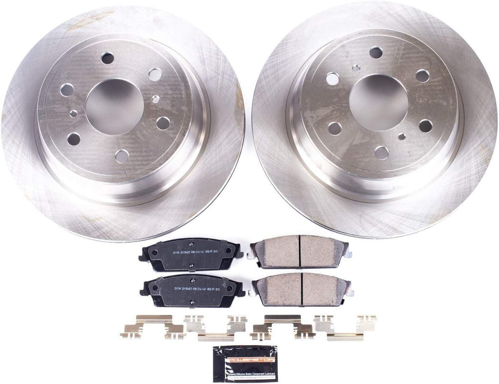KOE2083 Autospecialty Rear Replacement Brake Kit-Oe Brake Rotors & Ceramic Brake Pads