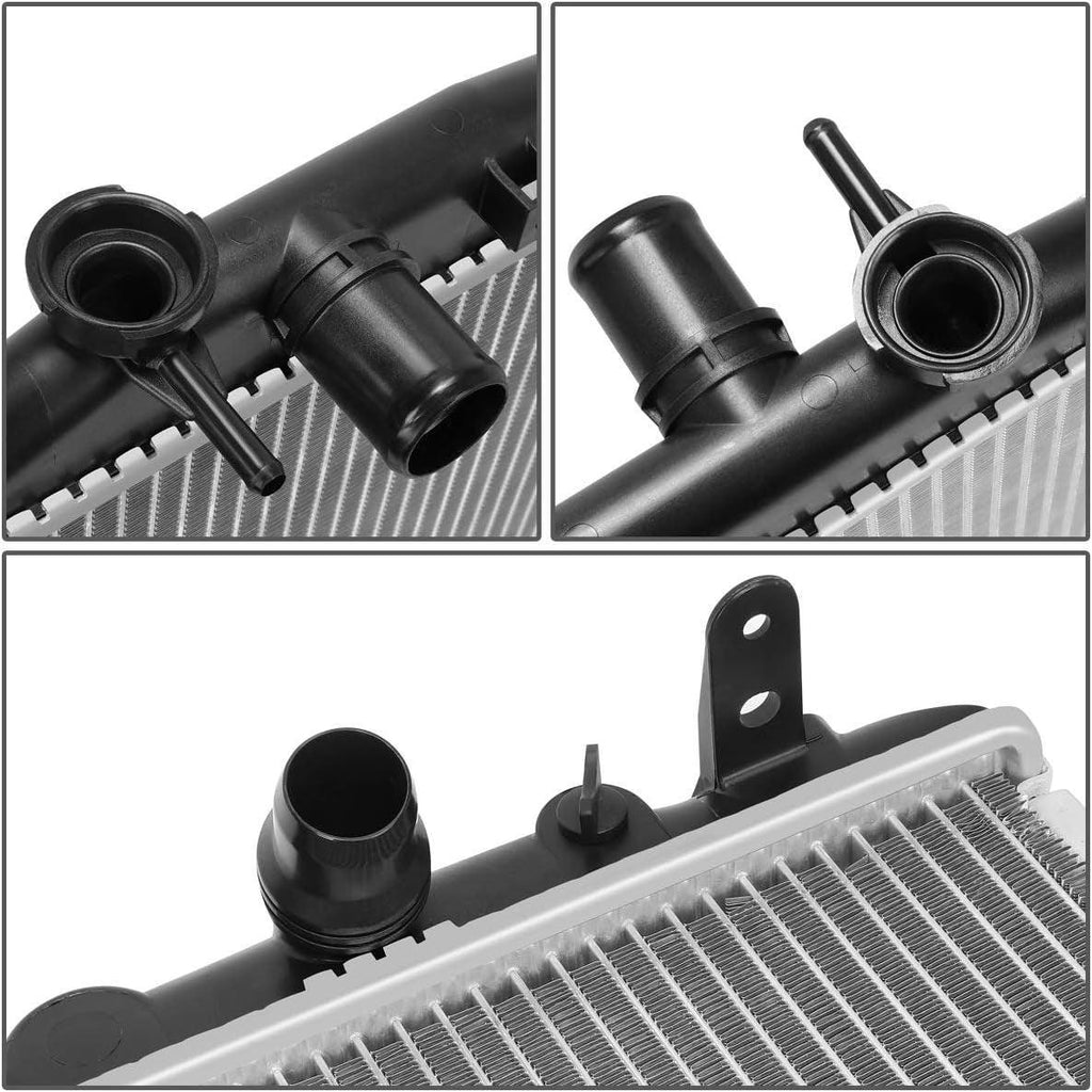 OEM-RA-13221 OE Style Bolt-On Aluminum Core Radiator Compatible with 13-15 Acura ILX / 12-15 Civic MT/AT, 26-1/2" W X 18-3/8" H X 1" D, 1-5/16" Inlet, 1-5/16" Outlet