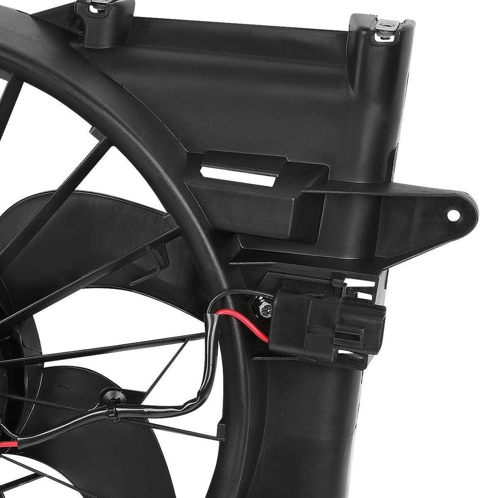 OEM-RF-0096 Factory Style Radiator Cooling Fan Assembly Cooling Efficiency Improved Direct Replacement [Compatible with 01-04 Ford Mustang],Black