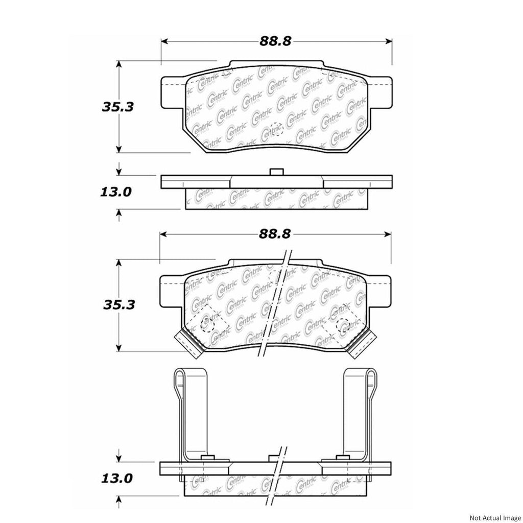 Front Disc Brake Pad for City, Fit, Integra, Civic+More (103.03740)