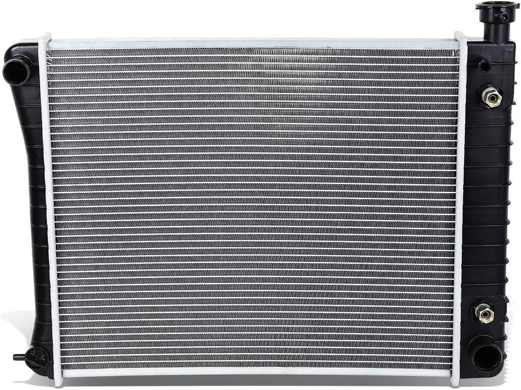 OEM-RA-0434 434 Aluminum Radiator Compatible with 88-93 C1500 C2500 C3500 K1500 K2500 K3500 AT,20-3/4"W X 17-1/4" H X 1-1/4" D,1-5/16" Inlet / 1-9/16" Outlet