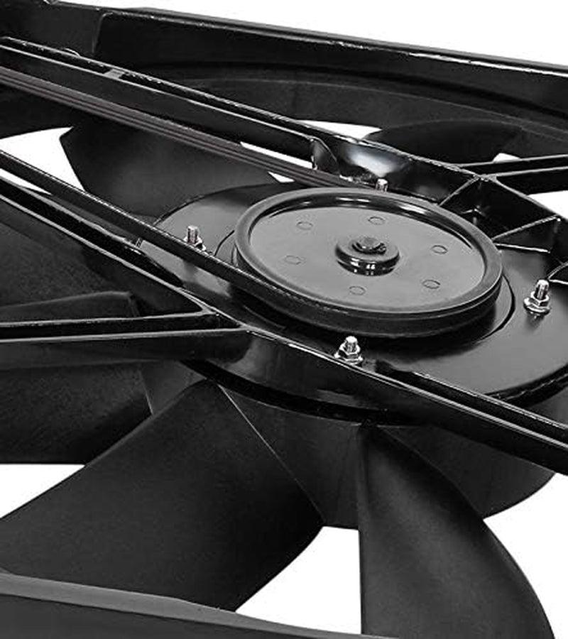 OEM-RF-0297 Factory Style Radiator Cooling Fan Assembly Direct Replacement [Compatible with 00-02 Mercedes-Benz S430 / 00-02 S500 / 00-01 Cl500 / 01 Cl55 AMG] Black