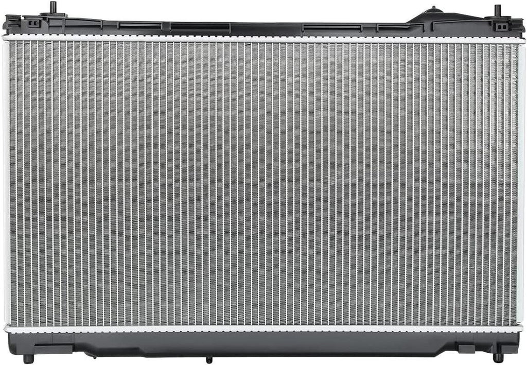 OEM-RA-13477 OE Style 1-Row Aluminum Core Radiator Compatible with 14-17 IS350 IS250 IS300,28-3/8" W X 15-3/4" H X 5/8"D,1-1/2" Inlet / 1-1/2" Outlet